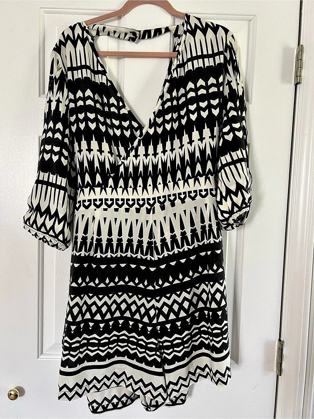 ASOS romper in Black & Cream Size 16
